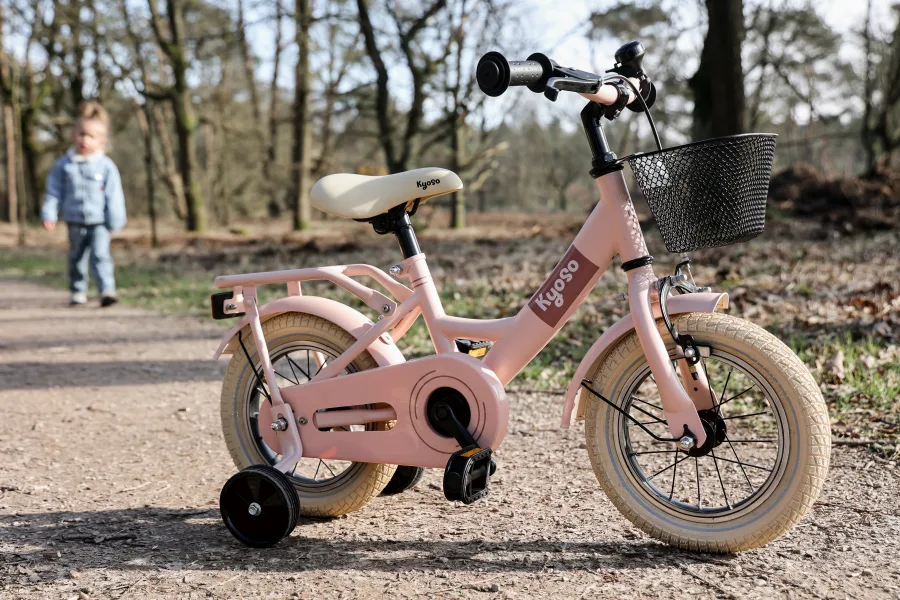 Children's bike Kyoso Sparkle 12 inch with coaster brake - matt pink — foto 6
