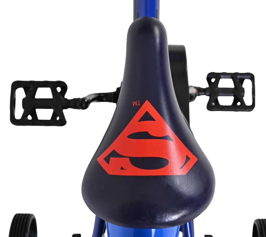 Superman Kinderfiets – Jongens – 14 inch – Blauw – Twee handremmen — foto 6