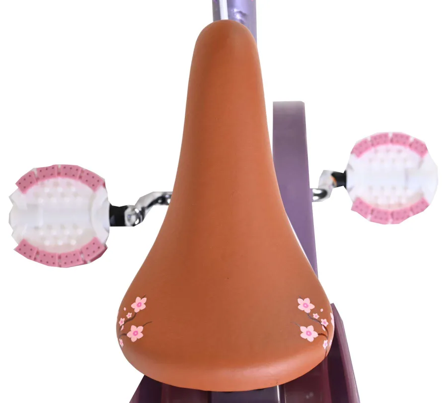 Volare Blossom Kinderfiets – Meisjes – 12 inch – Paars – Twee handremmen — foto 6
