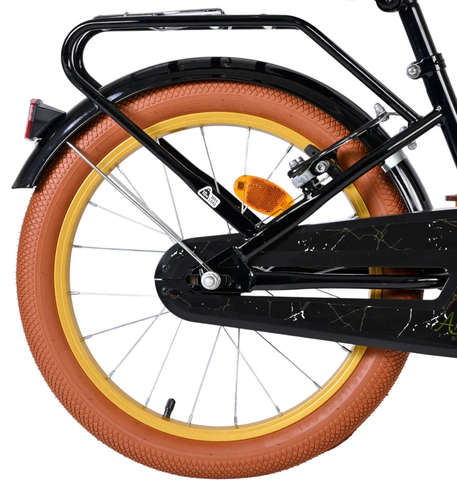 Volare Ashley Kinderfiets – Meisjes – 18 inch – Zwart – Twee handremmen — foto 2