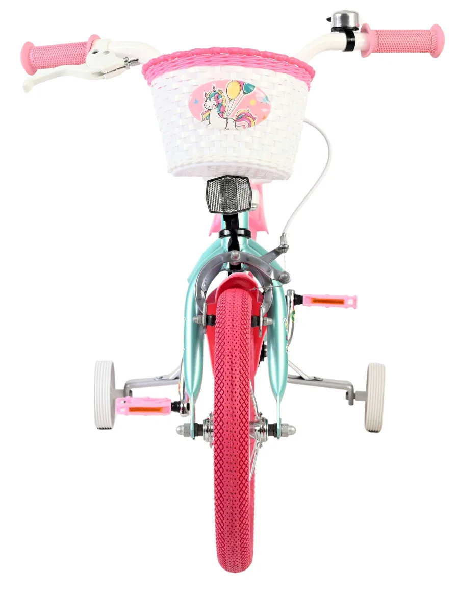 Volare Unicorn Kinderfiets – Meisjes – 14 inch – Groen — foto 7