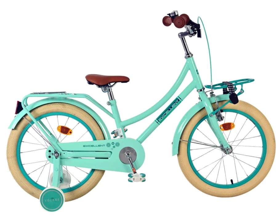 Volare Excellent Kinderfiets – Meisjes – 18 inch – Groen – 95% afgemonteerd