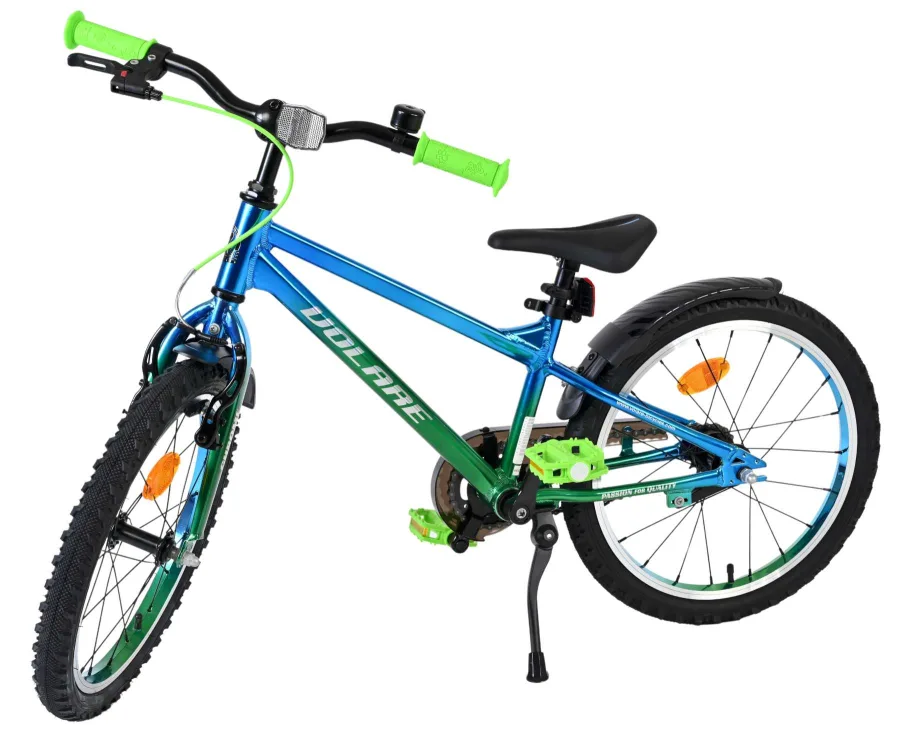 Volare Chrome Kinderfiets - Jongens - 18 inch - Blauw Groen — foto 8