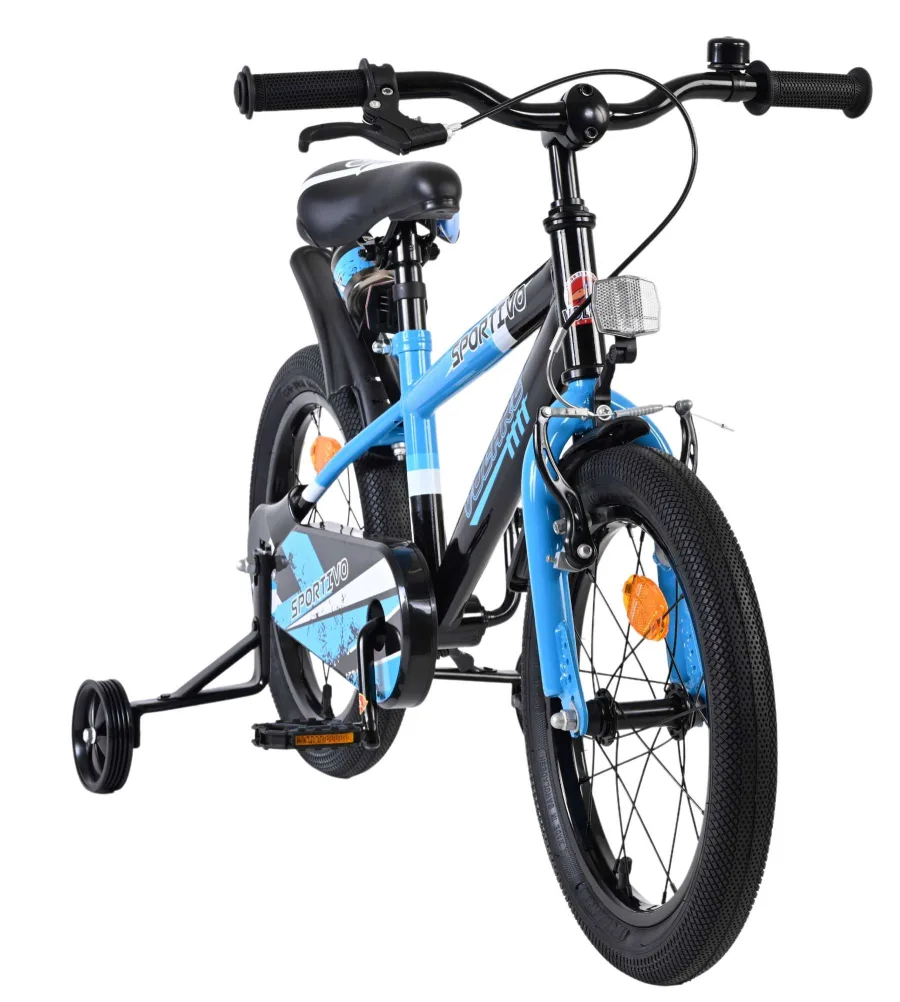 Volare Sportivo Kinderfiets – Jongens – 16 inch – Blauw Zwart — foto 7
