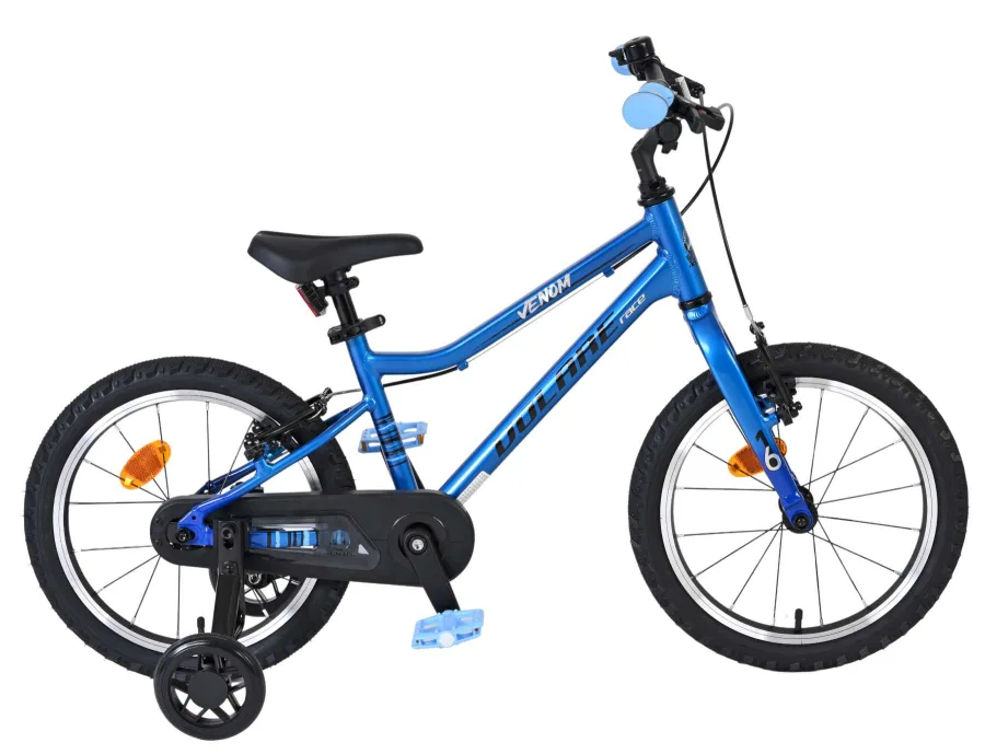Volare Venom Kinderfiets – Jongens – 16 inch – Blauw- Twee Handremmen