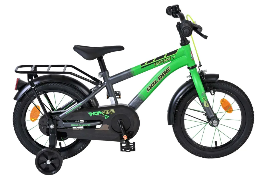 Volare Thombike Kinderfiets – Jongens – 14 inch – Groen/Grijs — foto 13
