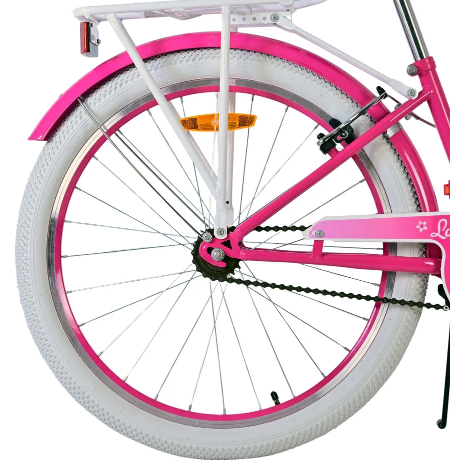 Volare Lovely Kinderfiets – Meisjes – 24 inch – Roze – Twee handremmen — foto 3