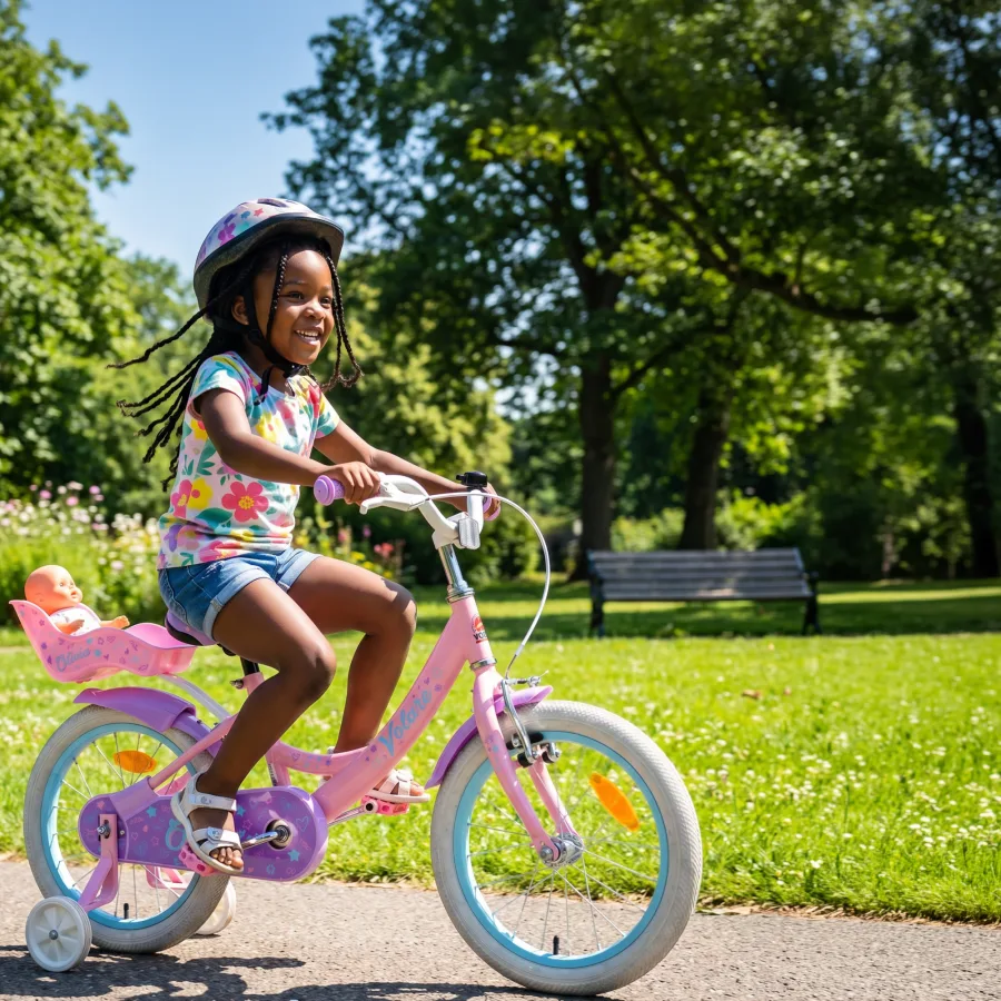 Volare Olivia Kinderfiets – Meisjes – 12 inch – Roze – Twee handremmen — foto 13