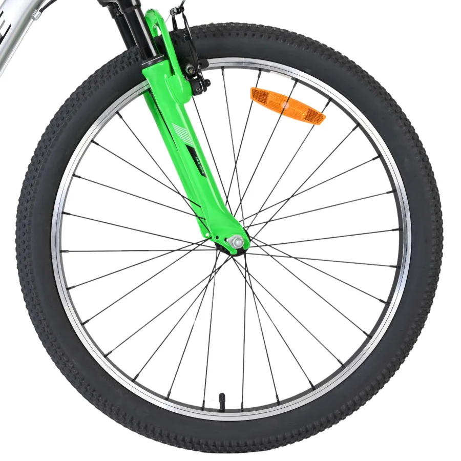 Volare Boost Kinderfiets – 24 inch – 21 Speed – Zilver/Groen — foto 2