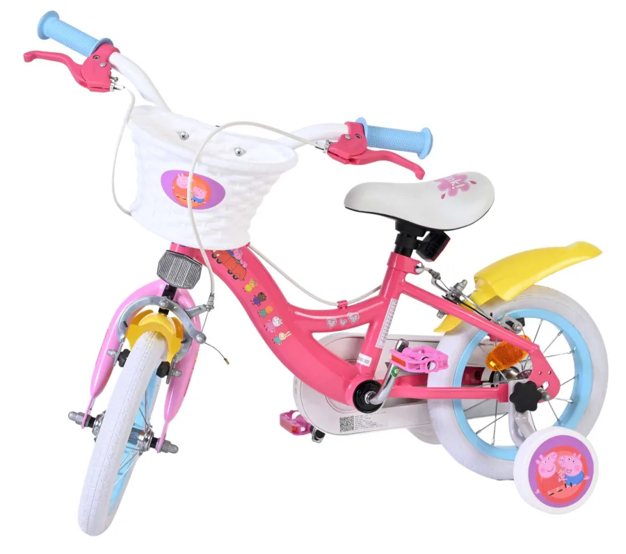 Peppa Pig Kinderfiets – Meisjes – 12 inch – Roze – Twee handremmen — foto 10