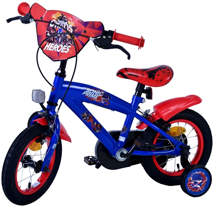 Turbo Crew Kinderfiets – Jongens – 12 inch – Blauw Rood – Twee handremmen — foto 9