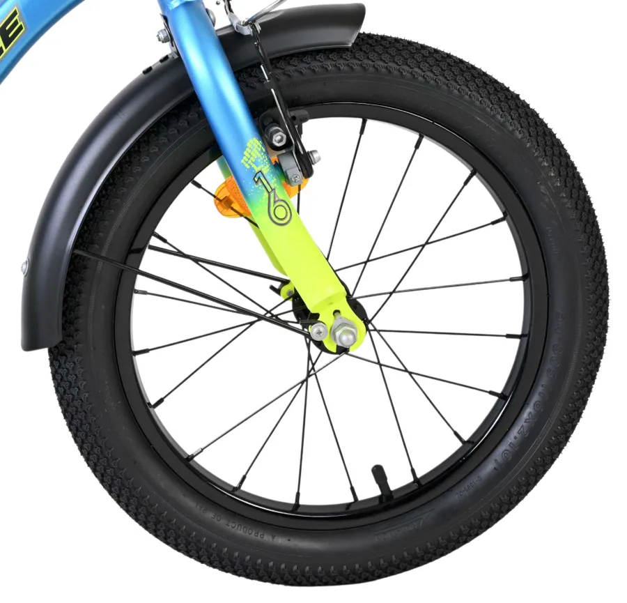 Volare Thombike Kinderfiets – Jongens – 16 inch – Blauw Geel — foto 3