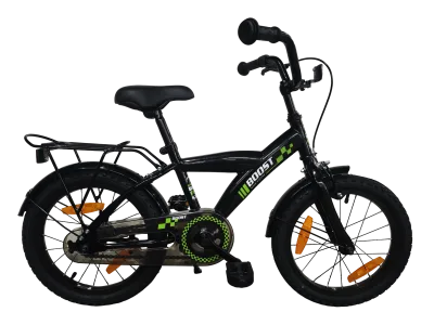 Kinderfiets Bikefun Boost 16 inch met remnaaf - Zwart