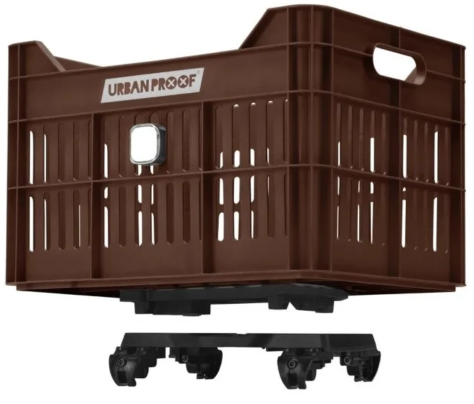 Gerecyclede Fietskrat Urban Proof Click 30 Liter Donker bruin — foto 12