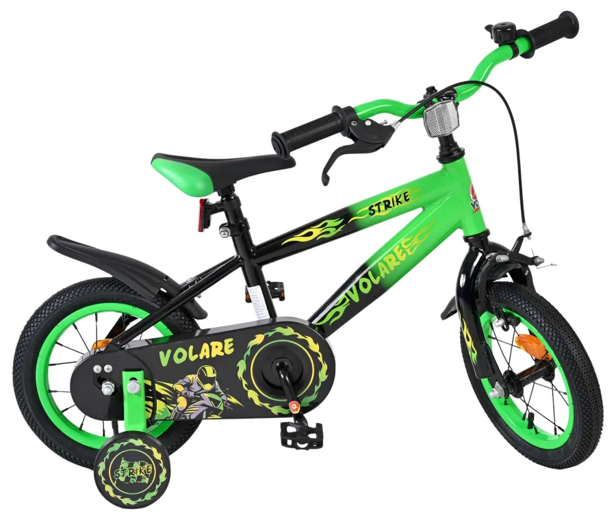 Volare Strike Kinderfiets – Jongens – 12 inch – Zwart Groen — foto 13
