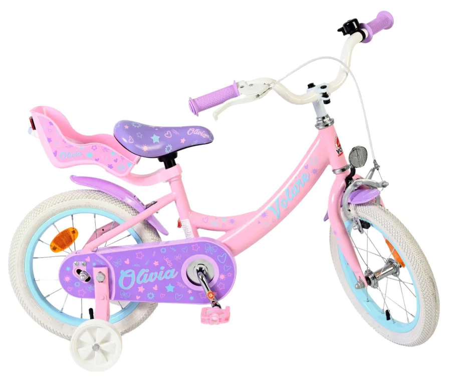 Volare Olivia Kinderfiets – Meisjes – 14 inch – Roze — foto 11