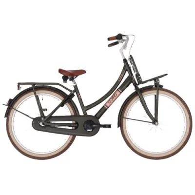 Bikefun Load 24″ meisjesfiets 3 versnellingen remnaaf mat green 2026