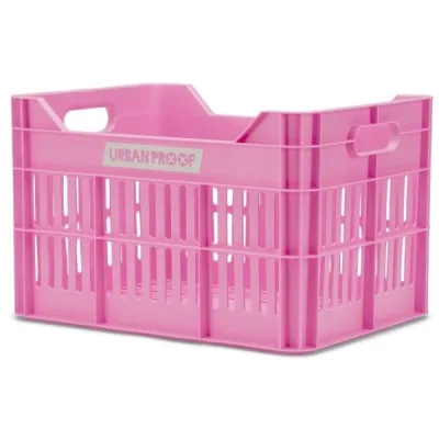 Gerecyclede Fietskrat Urban Proof Click 30 Liter Fel roze