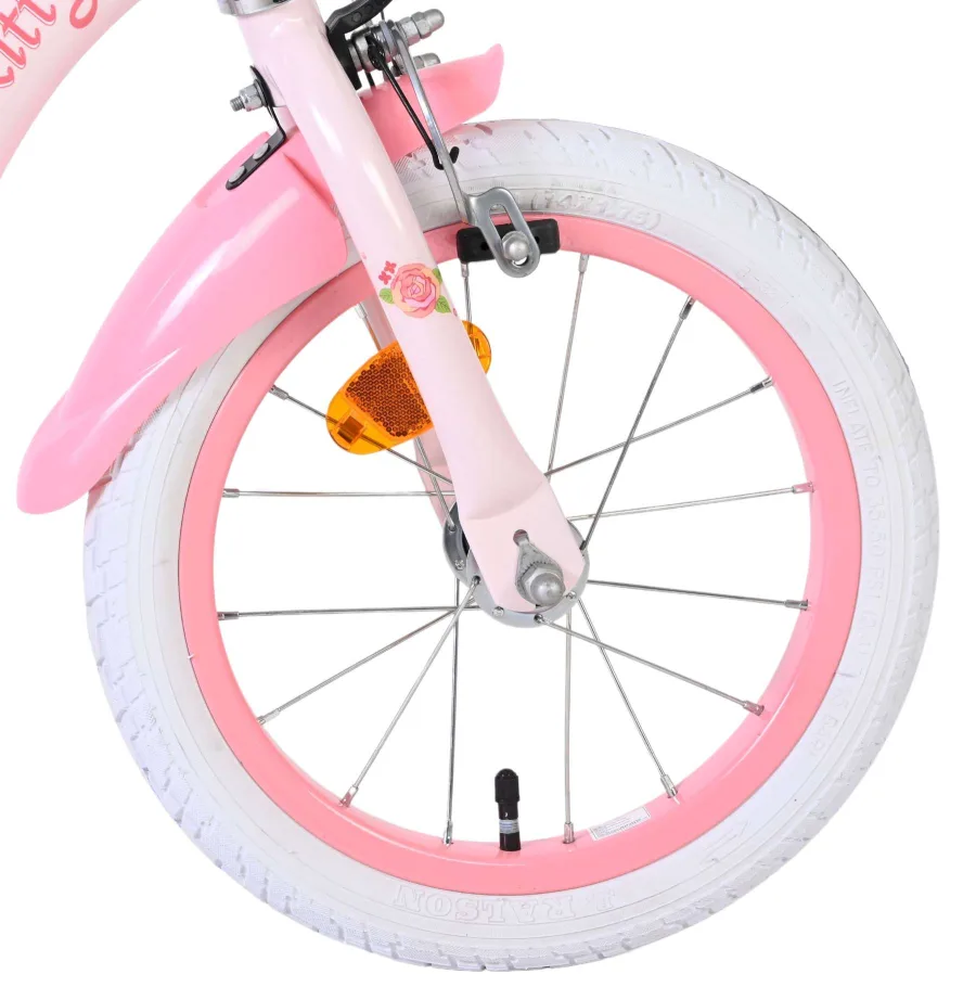 Hello Kitty Kinderfiets – Meisjes – 14 inch – Roze – Twee handremmen — foto 4