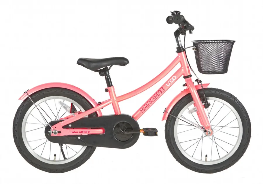 Kinderfiets U-GO Imagine S1 16" - Bubblegum Pink
