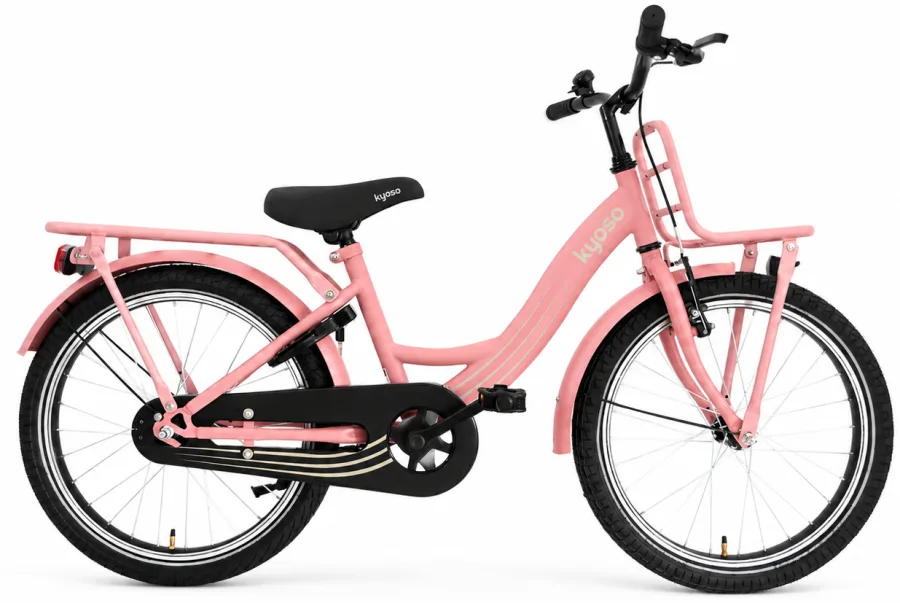 Kinderfiets Kyoso Blossom Mauve 20 inch remnaaf mat roze — foto 5