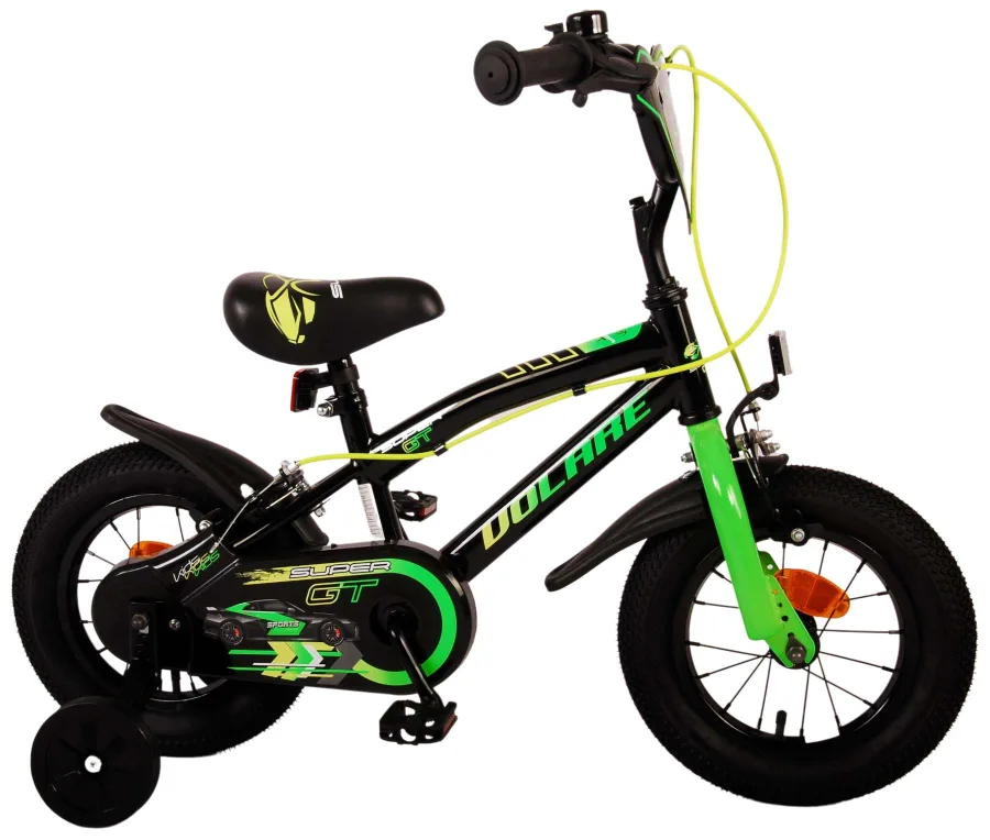 Volare Super GT Kinderfiets – Jongens – 12 inch – Groen – Twee handremmen — foto 6