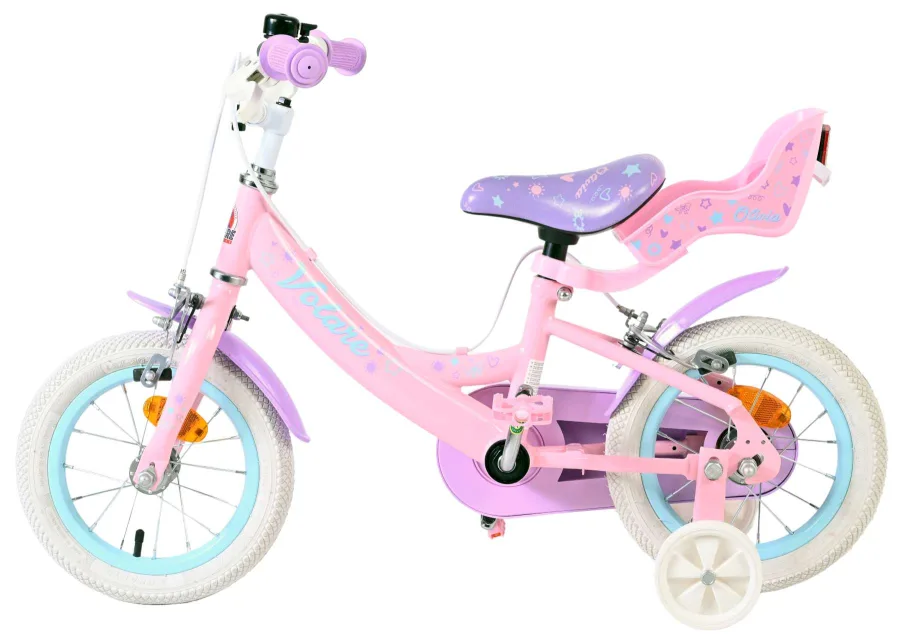 Volare Olivia Kinderfiets – Meisjes – 12 inch – Roze – Twee handremmen — foto 7