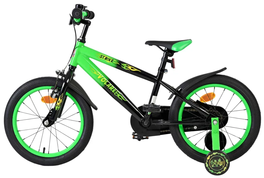 Volare Strike Kinderfiets – Jongens – 16 inch – Zwart Groen — foto 8
