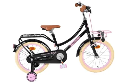 Volare Excellent Kinderfiets – Meisjes – 16 inch – Zwart – 95% afgemonteerd