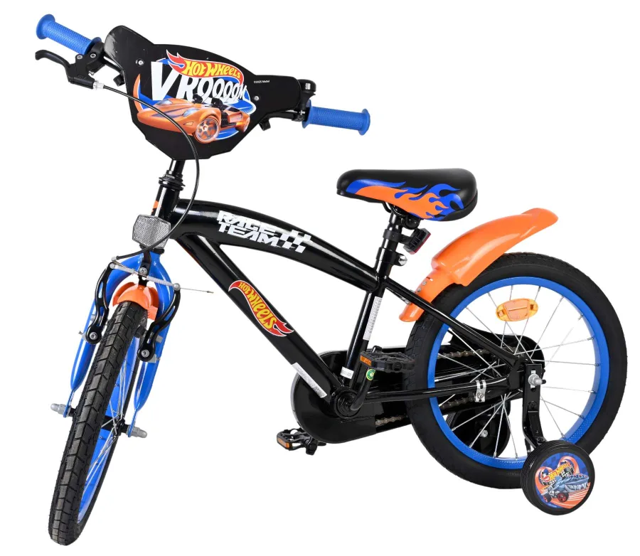 Hot Wheels Kinderfiets - Jongens - 16 inch - Zwart Oranje Blauw — foto 9