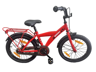 Kinderfiets Bikefun Boost 18 inch met remnaaf - Rood