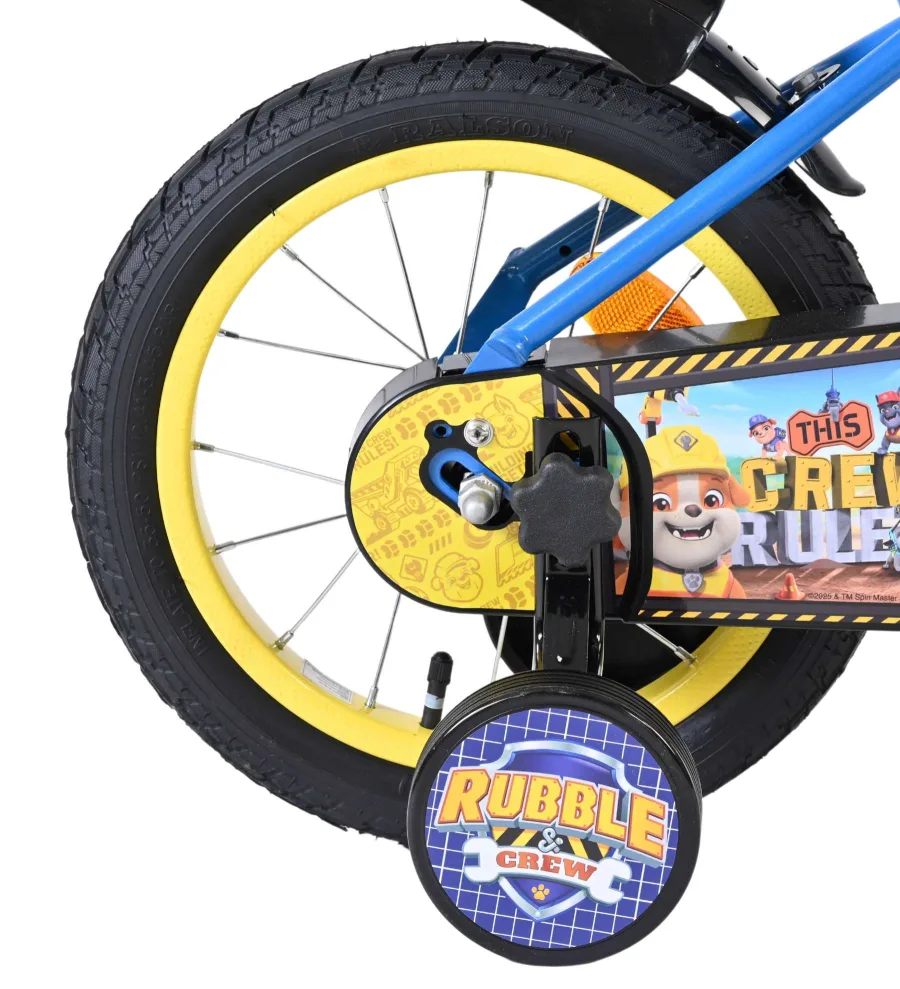 Paw Patrol -Rubble & Crew - Kinderfiets - Jongens - 14 inch - Blauw — foto 2