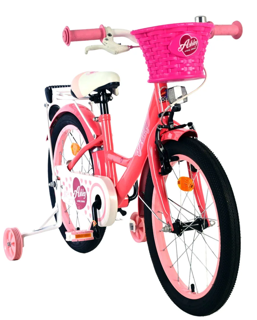 Volare Ashley Kinderfiets – Meisjes – 18 inch – Roze/Rood — foto 7