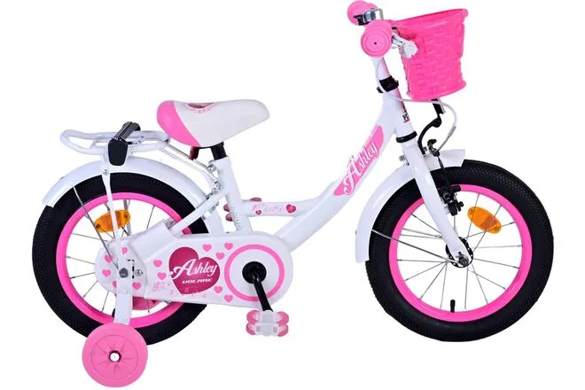 Volare Ashley Kinderfiets – Meisjes – 14 inch – Wit