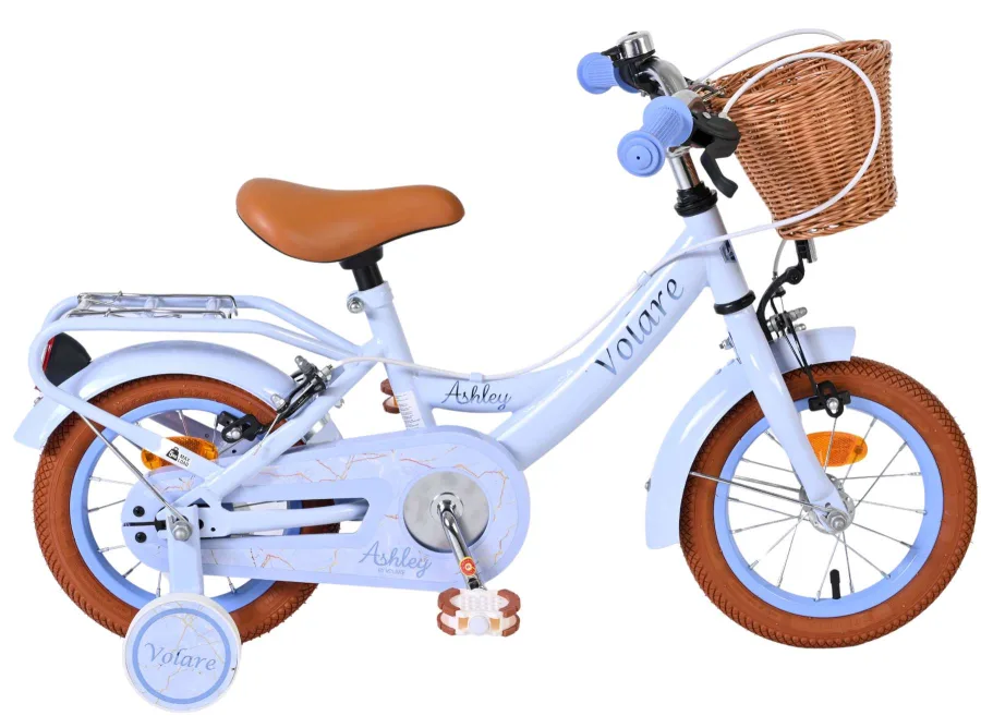 Volare Ashley Children's bike - Girls - 12 inch - Pastel Blue - Two hand brakes