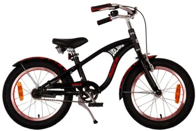 Volare Miracle Cruiser Kinderfiets – Jongens – 16 inch – Mat Zwart – Prime Collection