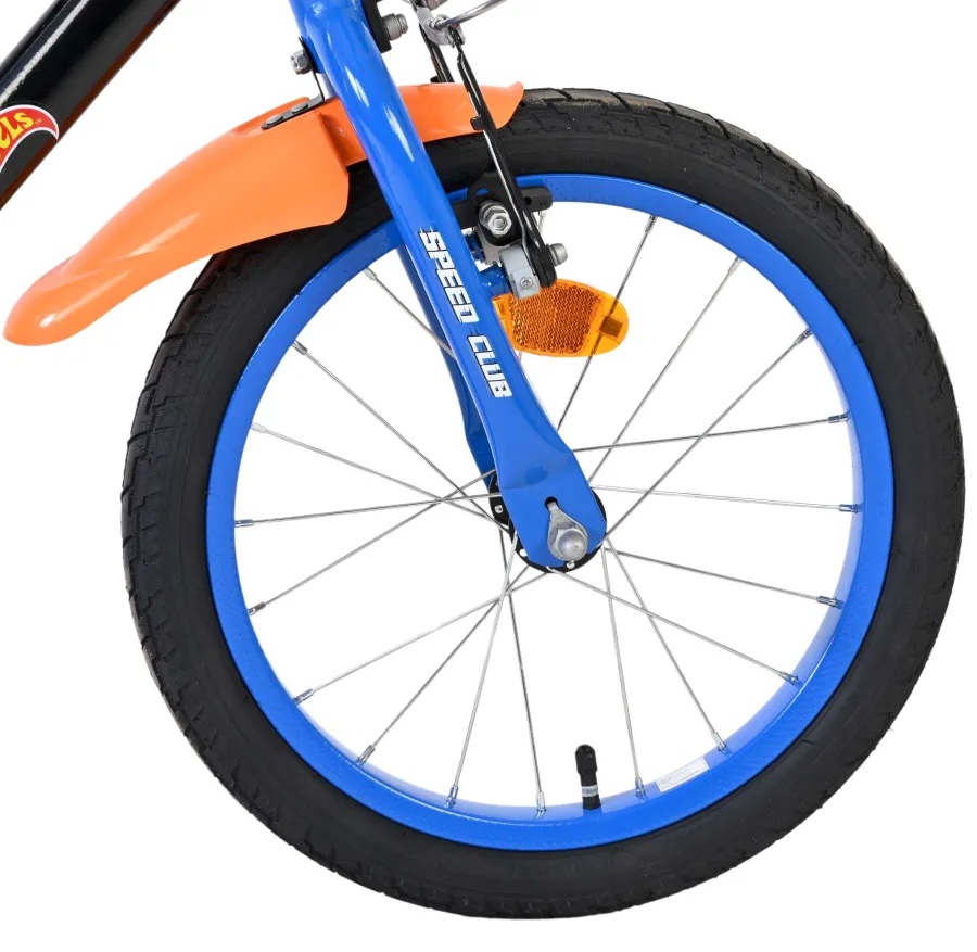 Hot Wheels Kinderfiets - Jongens - 16 inch - Zwart Oranje Blauw — foto 4