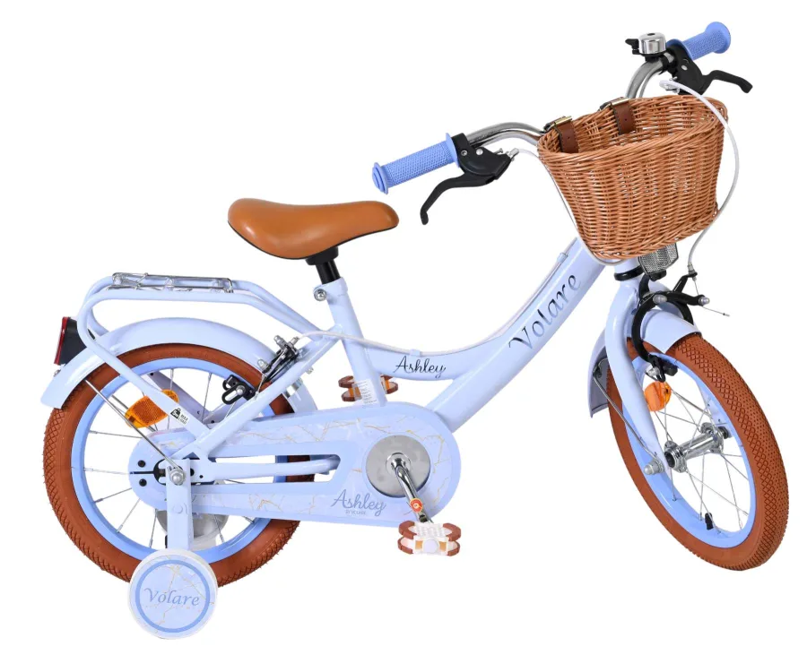 Volare Ashley Kinderfiets – Meisjes – 14 inch – Pastel Blauw – Twee Handremmen — foto 12