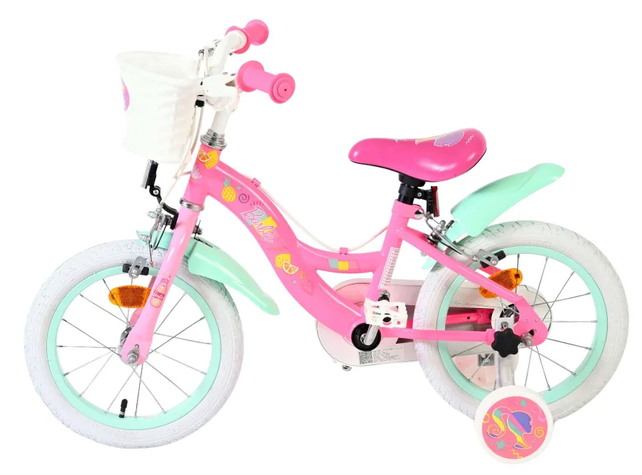 Barbie Kinderfiets – Meisjes – 14 inch – Roze – Twee handremmen — foto 9