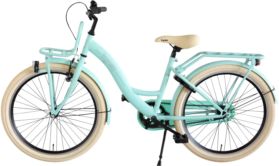 Kinderfiets Kyoso Blossom Breeze 24 inch met remnaaf - mat mintgroen — foto 2