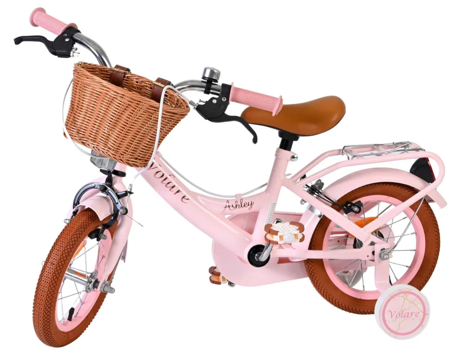 Volare Ashley Kinderfiets – Meisjes – 12 inch – Roze – Twee handremmen — foto 10