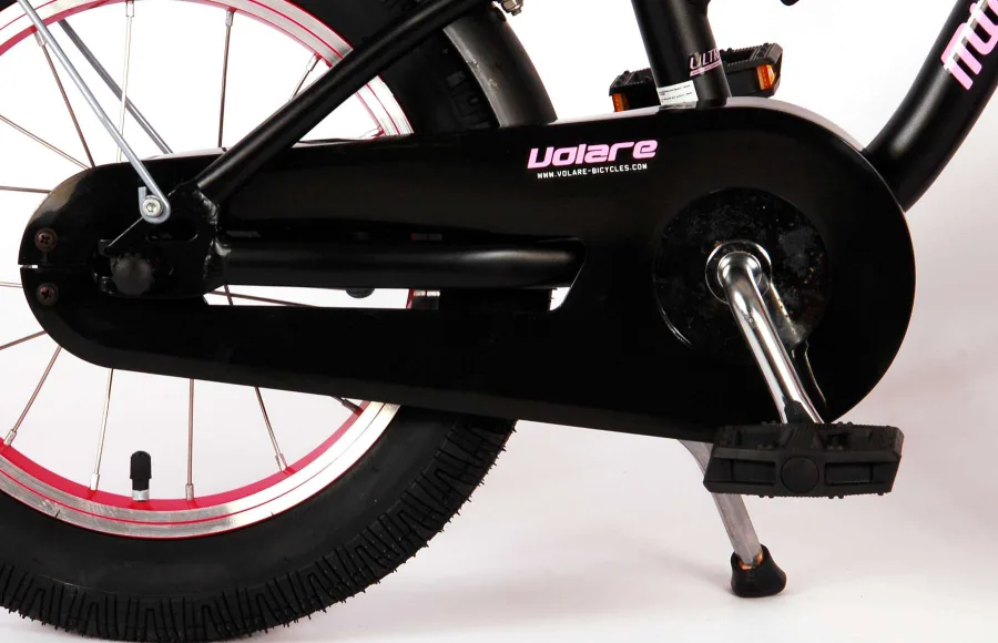 Volare Miracle Kinderfiets – Meisjes – 14 inch – Mat Zwart – Prime Collection — foto 13