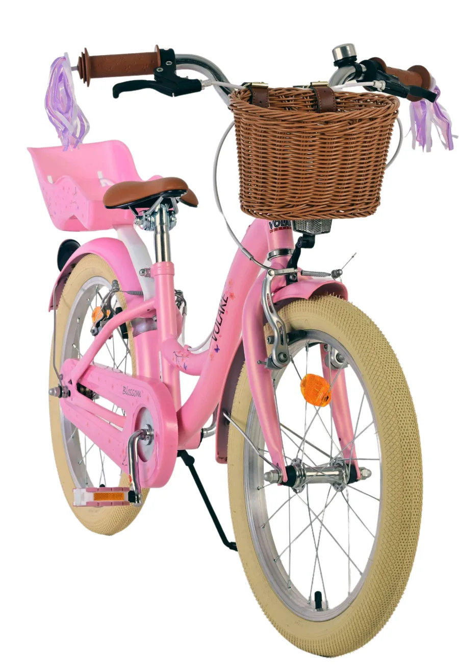 Volare Blossom Kinderfiets – Meisjes – 18 inch – Roze – Twee handremmen — foto 8