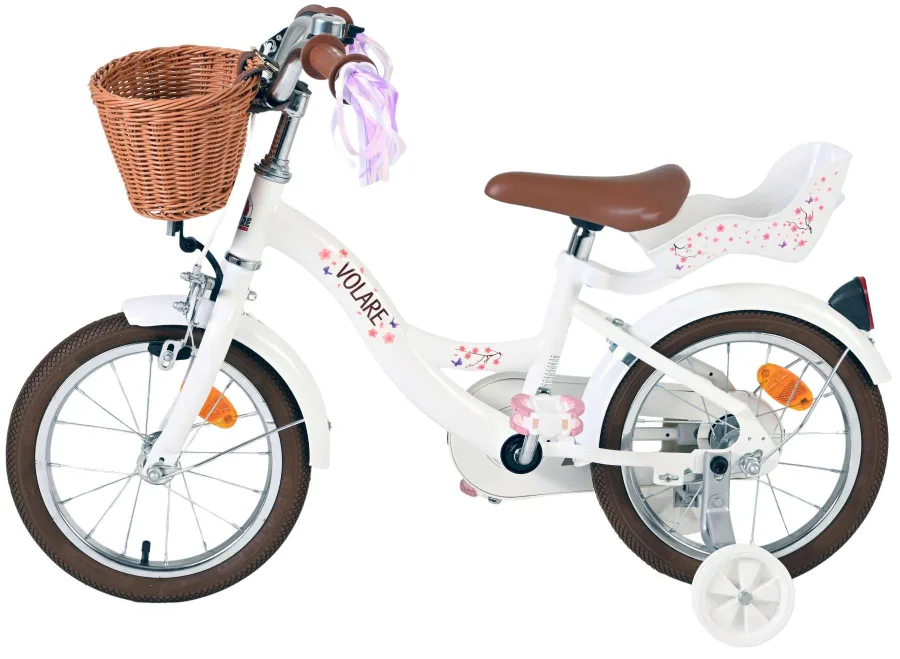 Volare Blossom Kinderfiets – Meisjes – 14 inch – Wit — foto 9