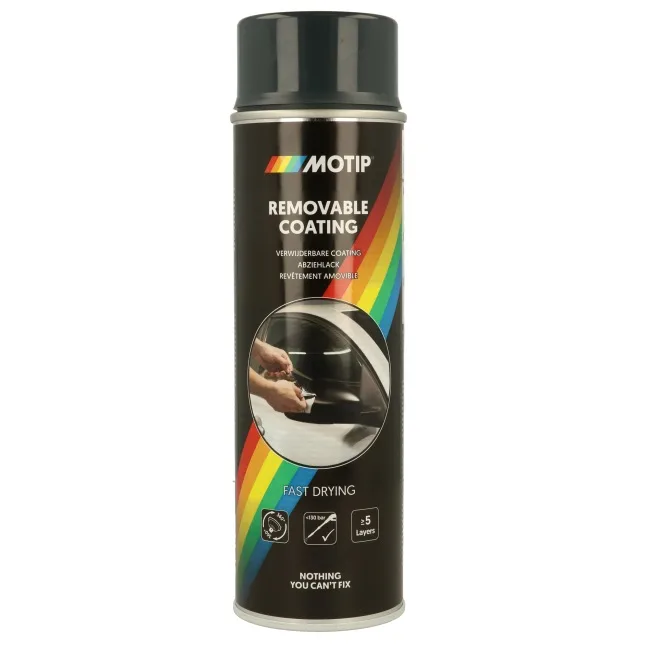 Verwijderbare coating zwart mat