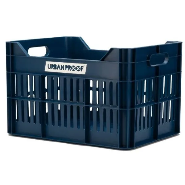 Gerecyclede Fietskrat Urban Proof Click 30 Liter donker blauw