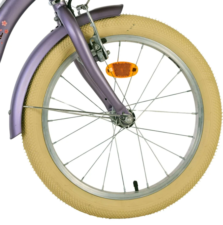 Volare Blossom Kinderfiets – Meisjes – 18 inch – Paars – Twee Handremmen — foto 6