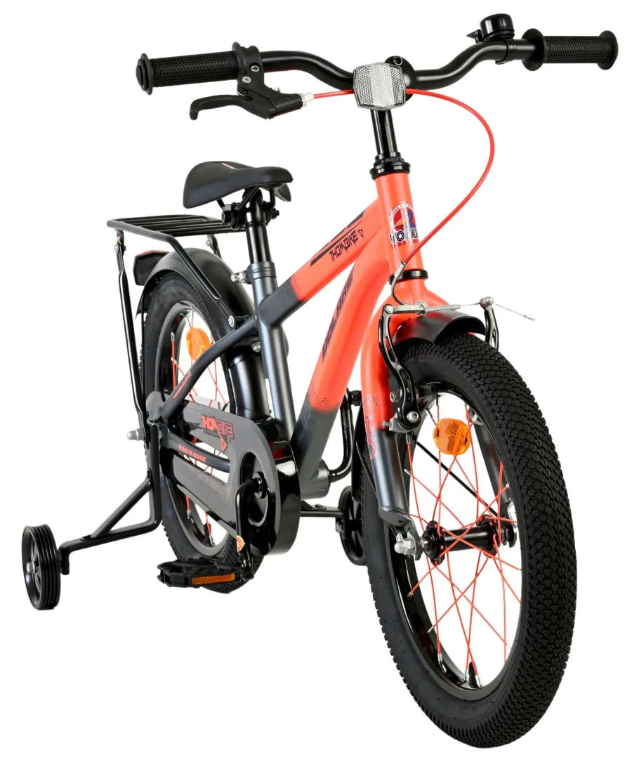 Volare Thombike Kinderfiets – Jongens – 16 inch – Oranje Grijs — foto 6