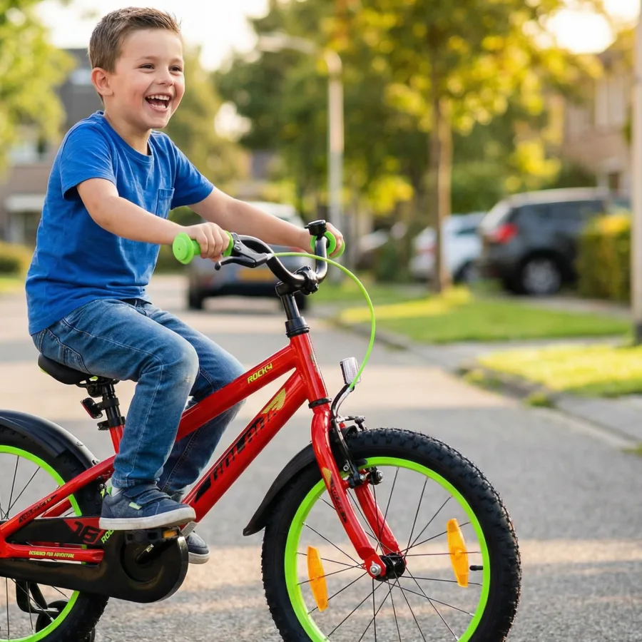 Volare Rocky Kinderfiets – Jongens – 18 inch – Rood — foto 15
