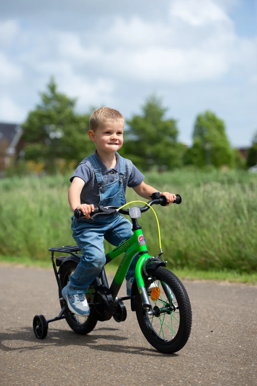 Volare Thombike Kinderfiets – Jongens – 16 inch – Oranje Grijs — foto 14